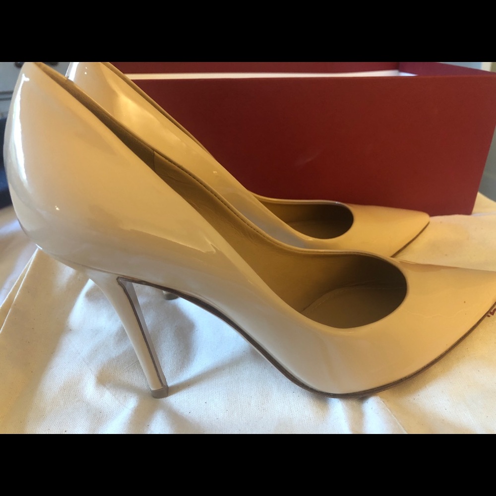 Nude Ferragamo Heels